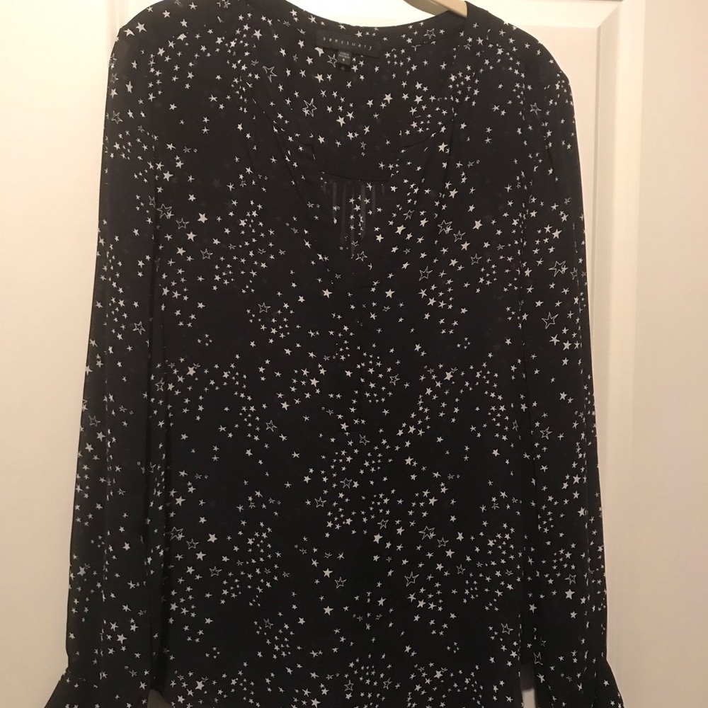 Sanctuary Stars slightly Sheer Print Blouse!